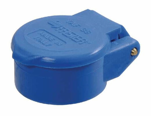 Pièces agricoles - Hydraulique - Couvercle bleu femelle NV 3/8