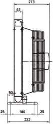 Pièces agricoles - Hydraulique - Refroidisseur d'huile (12 V) 38-50'C 2050K-12-2-01