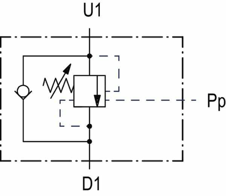 Pièces agricoles - Hydraulique - Soupape d'équilibrage N1116 3/8 G5P4