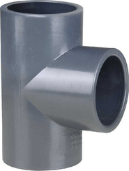 Pièces agricoles - Hydraulique - Té 90° PVC 40 mm