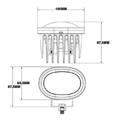 Pièces agricoles - Eclairage - Lampe de sécurité 9W LIGNE BLEUE