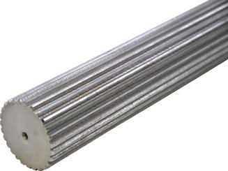 Pièces agricoles - Transmission - Axe à rainures 58x53 L=320mm