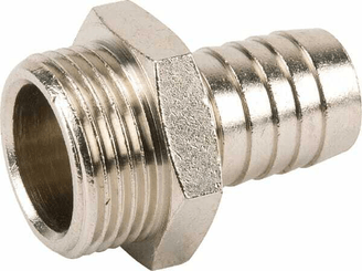 Pièces agricoles - Pièce pneumatique - Embout de tuyau 18 mm x 3/4"