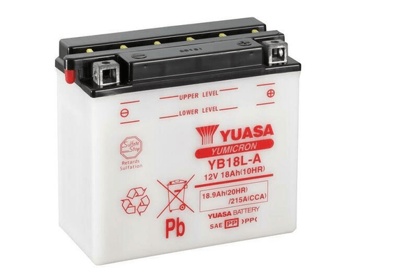 Pièces Quad & Motos - Electrique - Batterie YUASA conventionnelle sans pack acide - YB18L-A