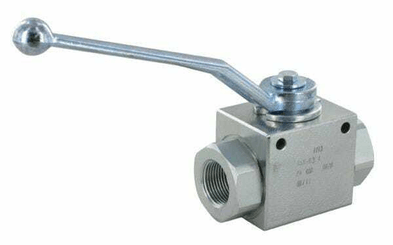 Pièces agricoles - Hydraulique - Vanne à bille 1"BSP + fixation