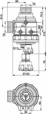 Pièces agricoles - Pièce Pulvérisateur - Filtre aspiration 2" T6 Me. 50