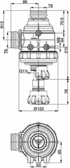 Pièces agricoles - Pièce Pulvérisateur - Filtre aspiration 2" T6 Me. 50