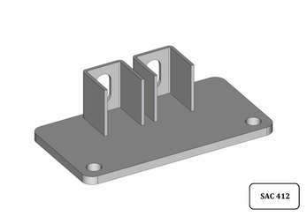 Materiels - Accessoires 0Kg-5Kg - FIXATION AVANT/ARRIERE D'ANGLE DE BOX