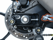 Pions de bras oscillant avec platine R&G RACING noir Suzuki GSX-R1000