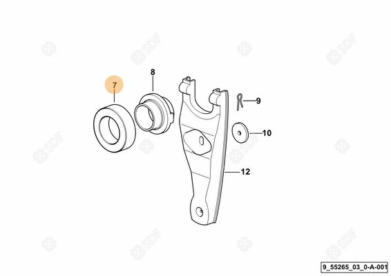 Pièces agricoles - Roulements - roulement spécial 55x90x22
