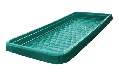Pièces agricoles - Cloture,Jardin & Sylviculture - Conteneur polyéthylène vert 200L 2000x900x150mm Suevia
