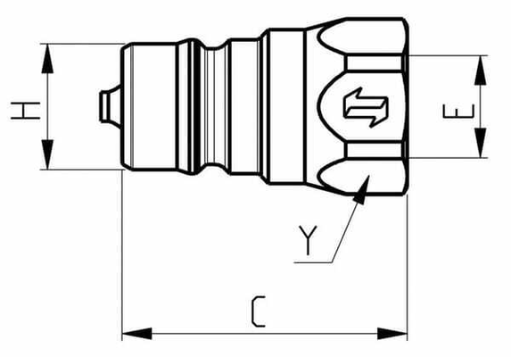 Pièces agricoles - Hydraulique - Raccord rapide mâle 1/2" - 12,5 - 1/2" NPT