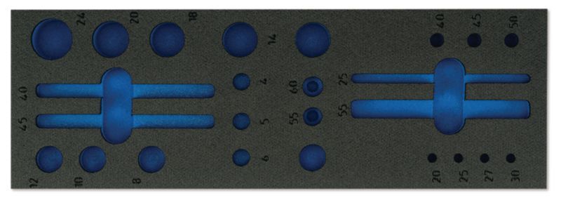 Outils - Outils divers - Mousse vide douilles pour vis TX mâle et embouts TX 25 pièces 39720 (par 1)