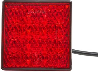 Pièces agricoles - Eclairage - Feu anti-brouillard arrière LED 80x80mm 24V