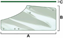 Vitre De Porte Gauche Convexe