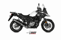Silencieux MIVV Speed Edge inox noir/casquette carbone Suzuki DL650 V-Strom