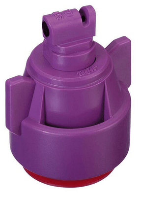 Pièces agricoles - Pièce Pulvérisateur - Buse à injection d'air TTI 110° avec joint et bouchon 025 violet plastique TeeJet