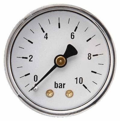 Pièces agricoles - Hydraulique - Manomètre Ø50 0-10bar 1/4" ar.