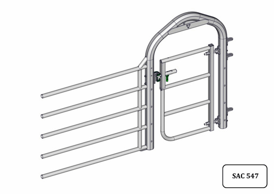 Materiels - Cage de contention - PACK DE 6 AVANT EX5 PASSAGE LARGE AVEC PORTILLON CINTRE
