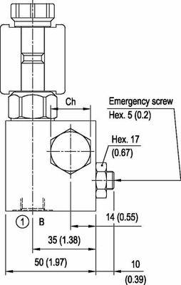 Pièces agricoles - Hydraulique - Vanne 2/2 voies VEI-CE 8 A-2A-06