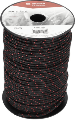 Pièces agricoles - Moteurs pièce adaptable - Cordon de lanceur 4,5 mm x 100 m noir