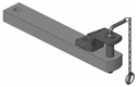 Barre d'attelage 90x50 L598mm Cat. 2 diamètre 31,5mm
