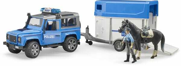 Loisirs - Jouets - Land Rover Police avec van pour chevaux