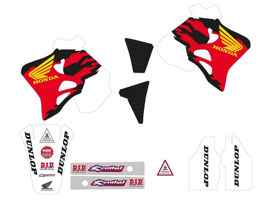 Pièces Quad & Motos - Equipement véhicule - Kit déco TECNOSEL Team Honda USA 1992