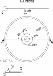Pièces agricoles - Travail du sol - Rondelle plate 350x4,0mm