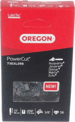 Pièces agricoles - Jardin et forêt pièce adaptable - Chaîne de tronçonneuse 3/8" 1,5mm 56 DL dent à angle droit Oregon