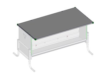 Materiels - Matériel d'élevage - autre - TOIT NOURRISSEUR 2M50 L.2.57M