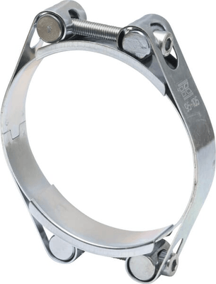 Pièces agricoles - Fasteners - Collier de serrage, 95-105 mm double boulon, double bande DIN912 zingué Kramp