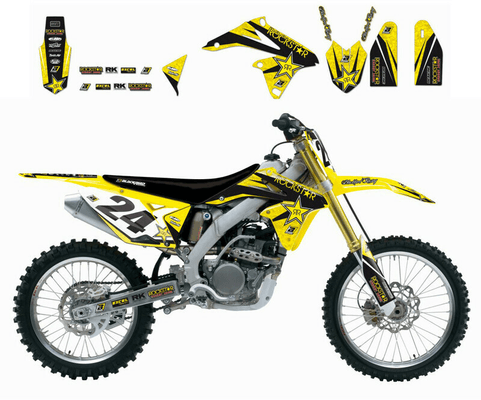 Pièces Quad & Motos - Equipement véhicule - Kit déco BLACKBIRD Rockstar Energy Suzuki RM125/250