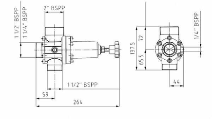 Pièces agricoles - Pièce Pulvérisateur - Régulateur d`press 11/2" 20 b.