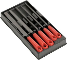 Outils - Outils divers - Jeu de 5 limes avec manche