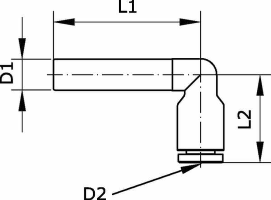 Pièces agricoles - Pièce pneumatique - Embout réducteur en L 10mm