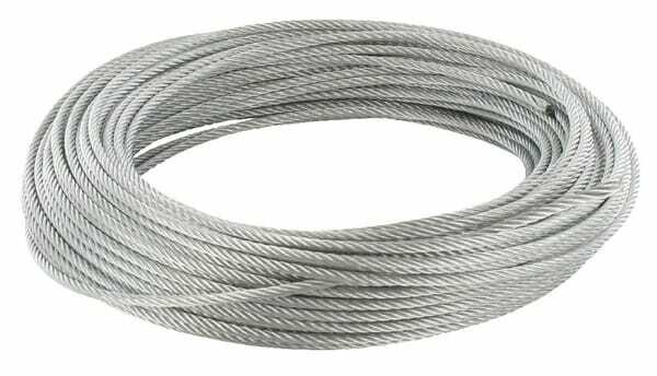 Pièces agricoles - Fasteners - Câble en acier galvanisé 3 mm, 30m