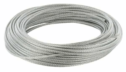 Pièces agricoles - Fasteners - Câble en acier galvanisé 3 mm, 30m