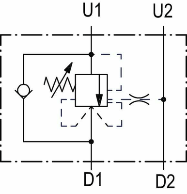 Pièces agricoles - Hydraulique - Soupape d'équilibrage R1116 3/8 G5P4