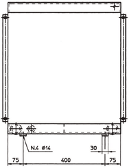 Pièces agricoles - Hydraulique - Refroidisseur d'huile (12 V) 38-50'C 2050K-12-2-01