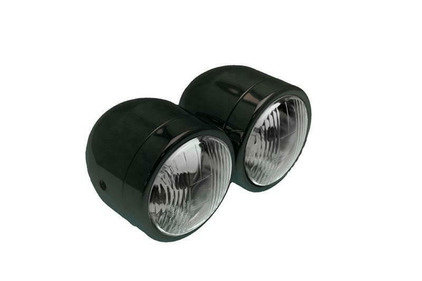 Pièces Quad & Motos - Equipement véhicule - Double optique BIHR universel Ø90mm noir