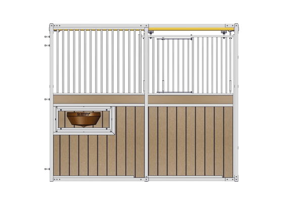 Accessoires et options matériel  - Matériel d'élevage - autre - FACADE CHAMEROLLES PORTILLON RESINE L.3M