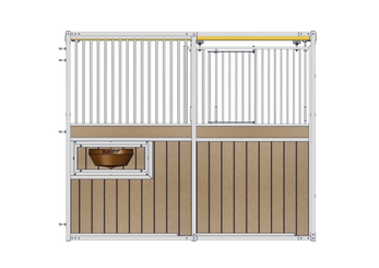 Accessoires et options matériel  - Matériel d'élevage - autre - FACADE CHAMEROLLES PORTILLON RESINE L.3M
