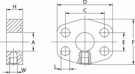 Pièces agricoles - Hydraulique - Point de mesure bride SAE