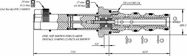 Pièces agricoles - Hydraulique - 4/2 Soupape SV10-24-07-00-00-B