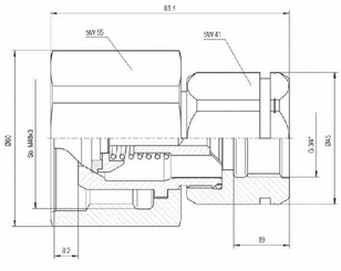 Pièces agricoles - Hydraulique - Coupleur à visser mâle 1"