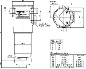 Pièces agricoles - Hydraulique - Filtre de pression