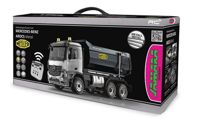 Loisirs - Jouets - Camion benne Mercedes Benz Arocs 1:20 Metal Meiller 2,4 GHz