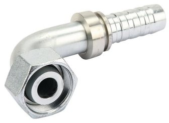 Pièces agricoles - Hydraulique - Racc. à sertir 90° DN32-M52x2