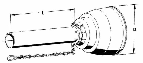 Pièces agricoles - Transmission - Protection de transmission moitié intérieure - grand angle SC15, L : 1000mm Walterscheid